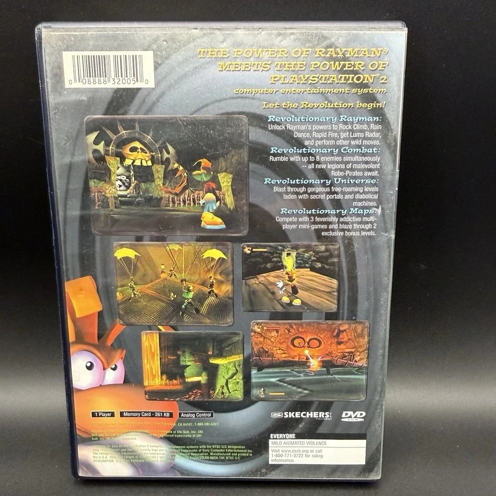 Rayman 2 Revolution PS2 Playstation 2 Black Label CIB Manual Registration Card